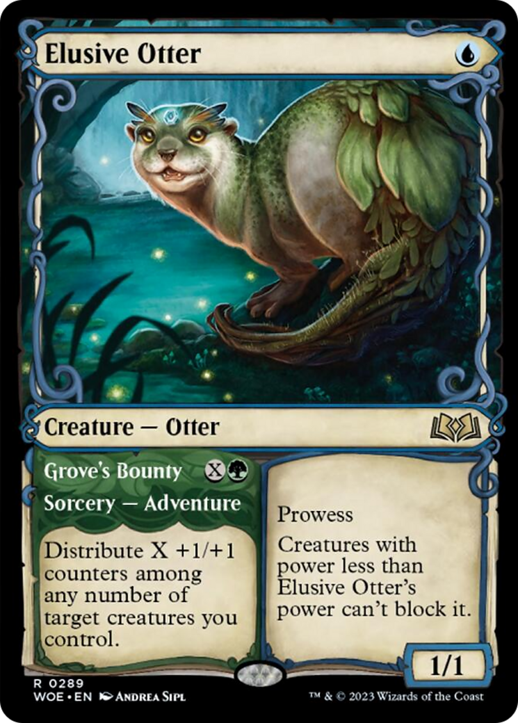 Elusive Otter // Grove's Bounty (Showcase) [Wilds of Eldraine] | The CG Realm