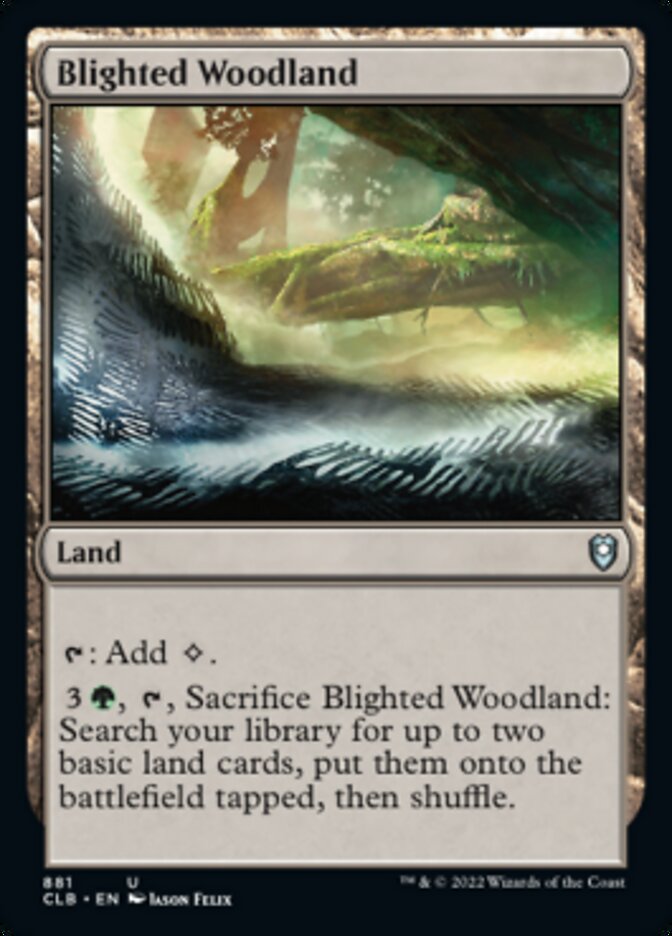 Blighted Woodland [Commander Legends: Battle for Baldur's Gate] | The CG Realm