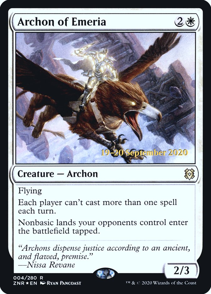 Archon of Emeria [Zendikar Rising Prerelease Promos] | The CG Realm