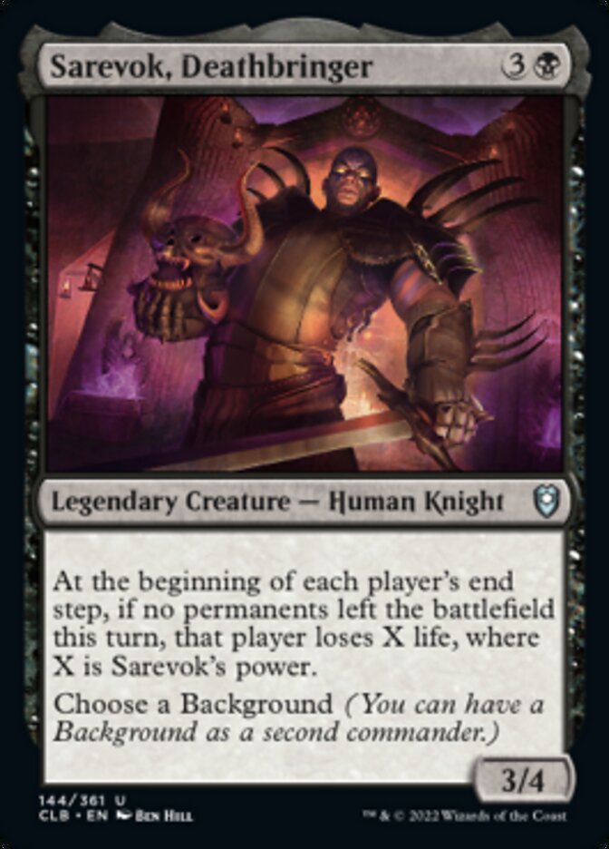 Sarevok, Deathbringer [Commander Legends: Battle for Baldur's Gate] | The CG Realm