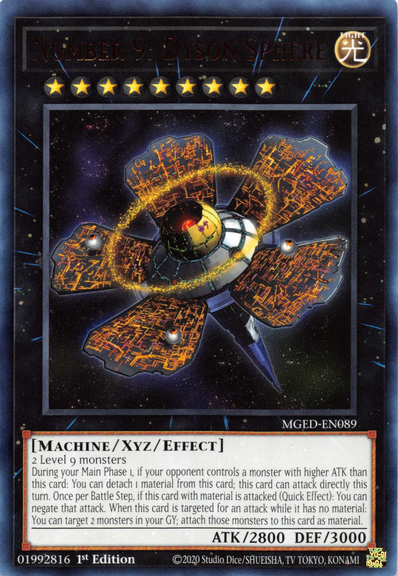 Number 9: Dyson Sphere [MGED-EN089] Rare | The CG Realm