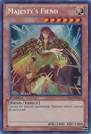 Majesty's Fiend [PRIO-EN034] Secret Rare | The CG Realm