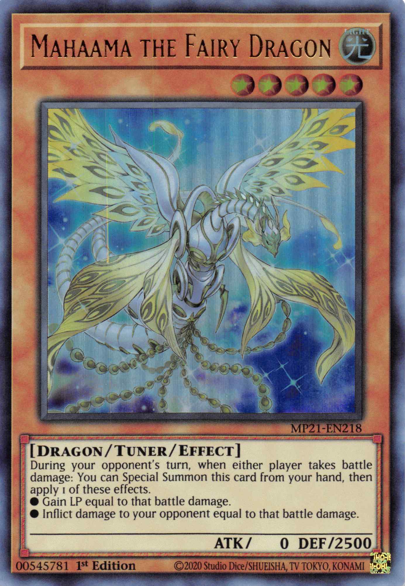 Mahaama the Fairy Dragon [MP21-EN218] Ultra Rare | The CG Realm