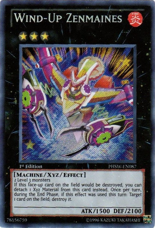 Wind-Up Zenmaines [PHSW-EN087] Secret Rare | The CG Realm