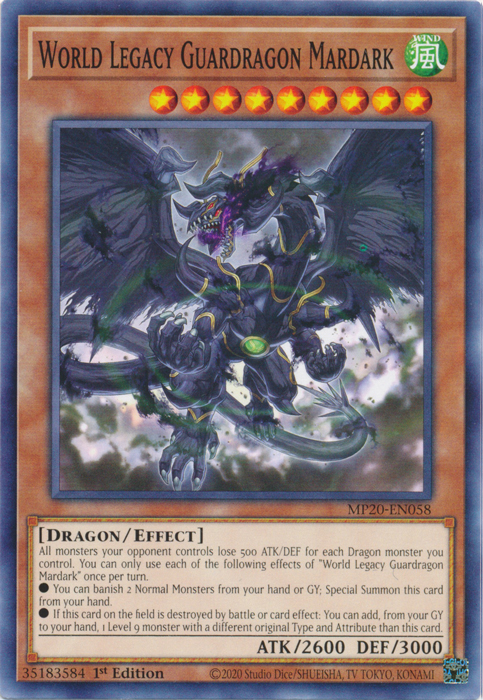 World Legacy Guardragon Mardark [MP20-EN058] Common | The CG Realm