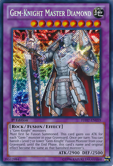 Gem-Knight Master Diamond [HA07-EN059] Secret Rare | The CG Realm