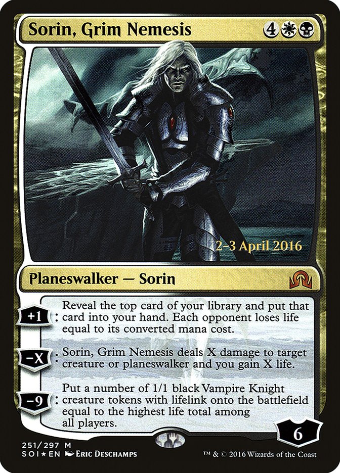 Sorin, Grim Nemesis [Shadows over Innistrad Prerelease Promos] | The CG Realm