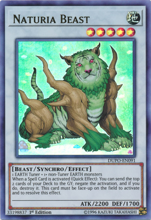 Naturia Beast [DUPO-EN091] Ultra Rare | The CG Realm