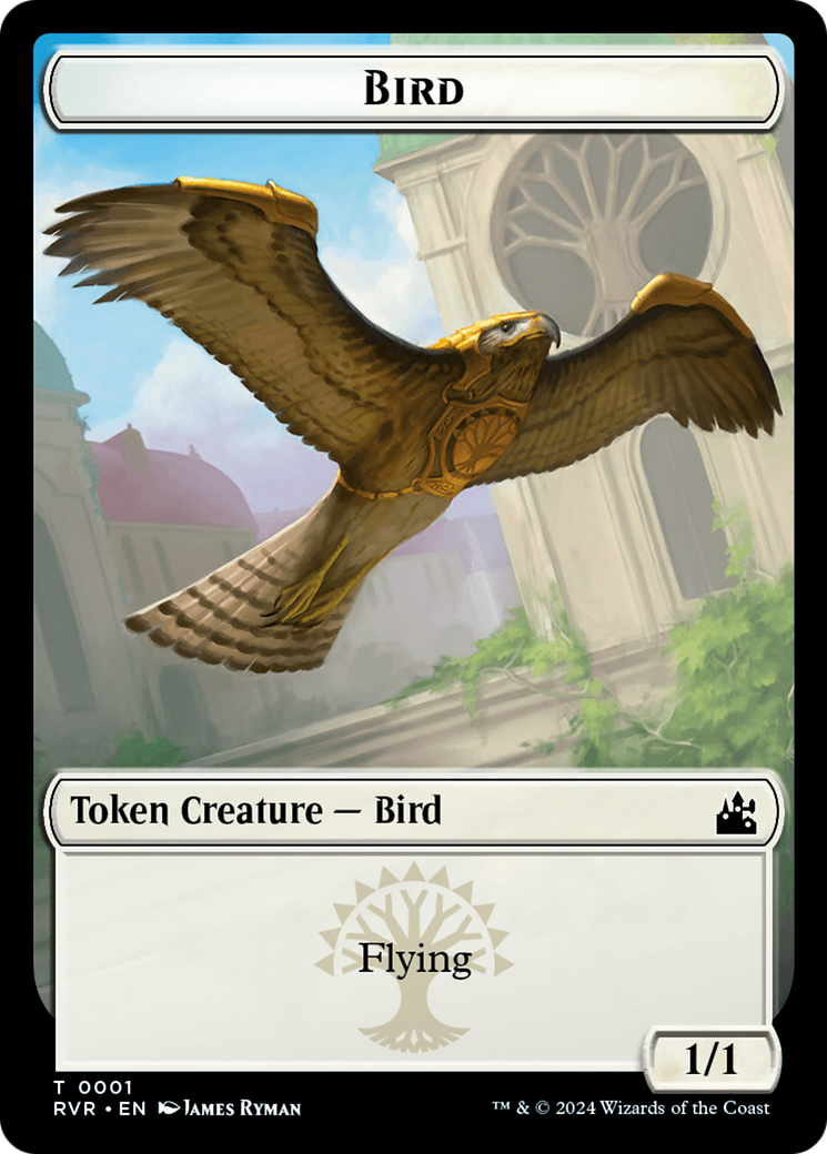 Bird // Dragon Double-Sided Token [Ravnica Remastered Tokens] | The CG Realm