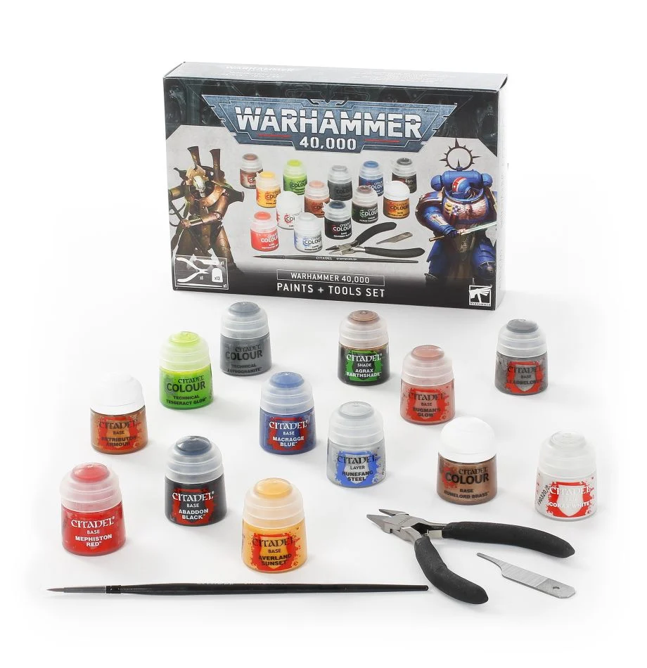 Warhammer 40,000: Paints + Tools Set | The CG Realm