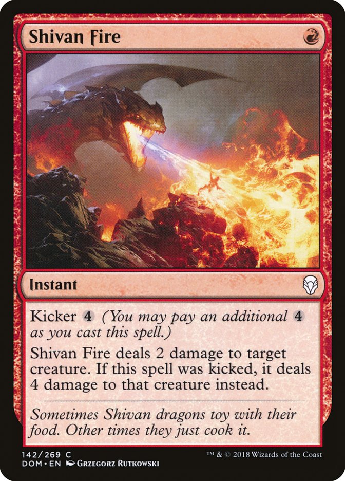 Shivan Fire [Dominaria] | The CG Realm