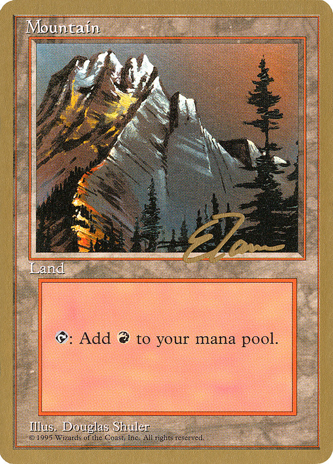 Mountain (et373) (Eric Tam) [Pro Tour Collector Set] | The CG Realm