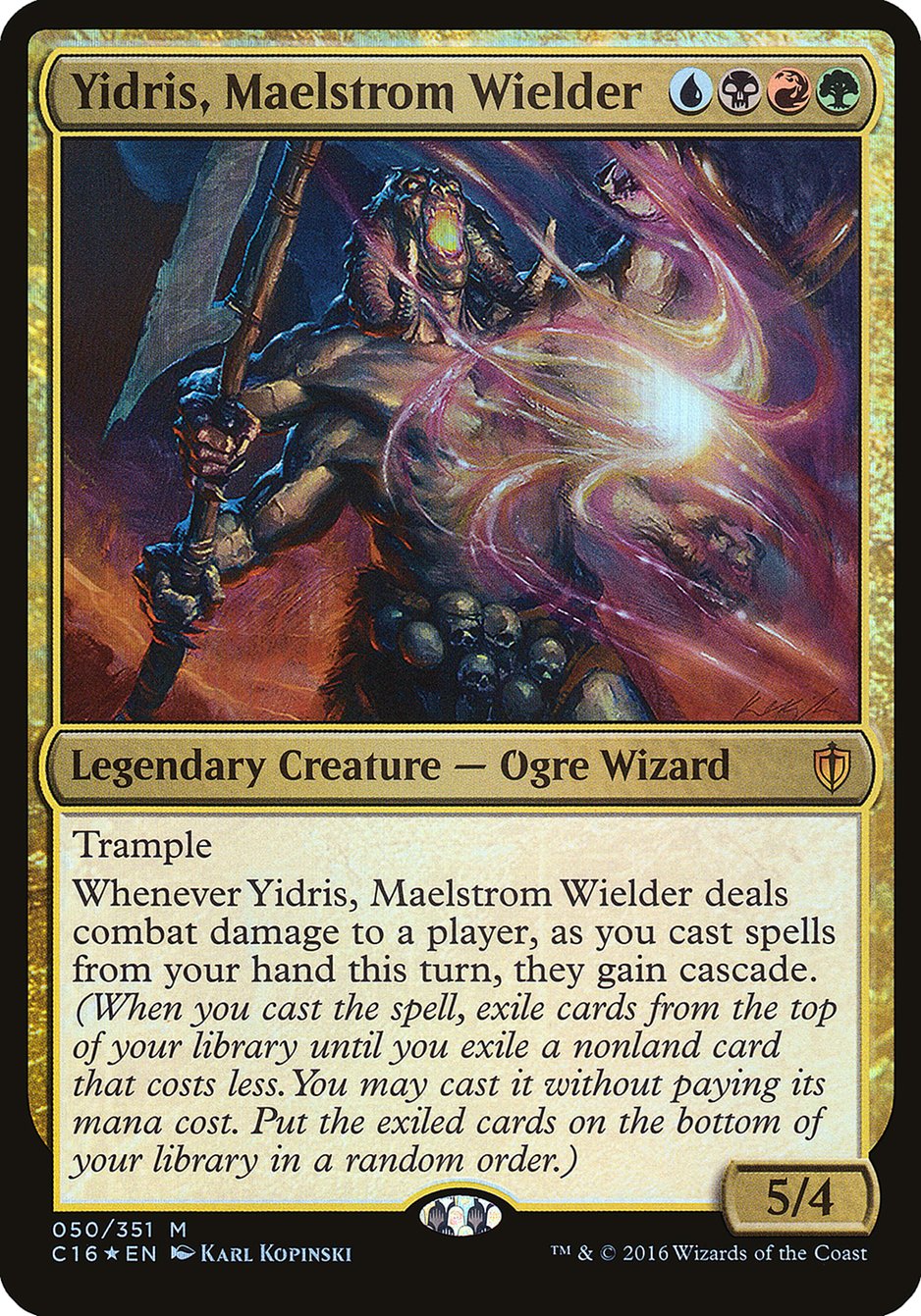 Yidris, Maelstrom Wielder (Oversized) [Commander 2016 Oversized] | The CG Realm