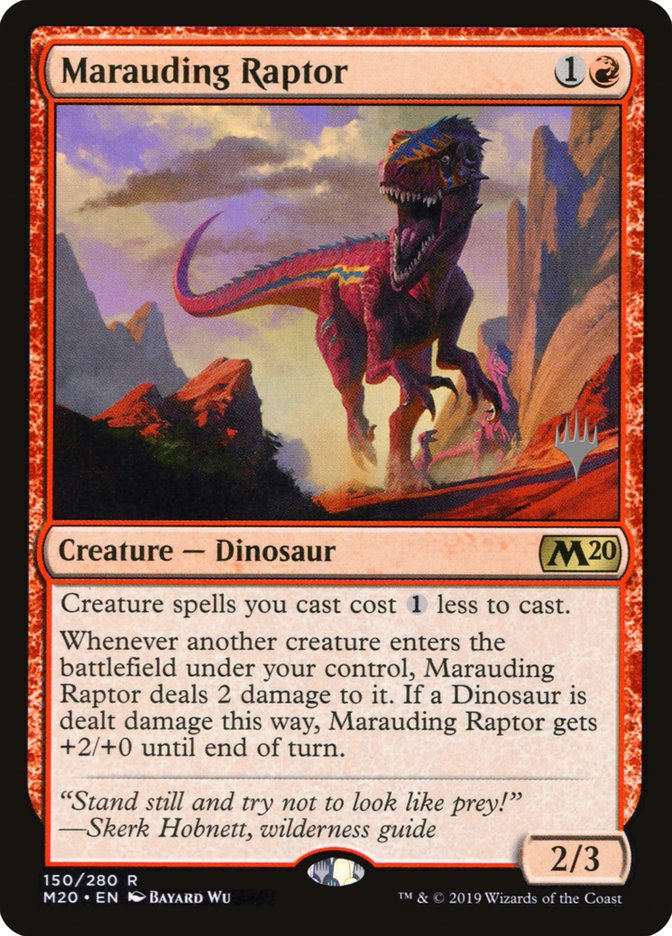 Marauding Raptor (Promo Pack) [Core Set 2020 Promos] | The CG Realm