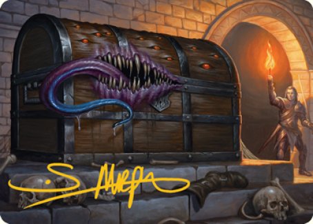 Mimic Art Card (Gold-Stamped Signature) [Dungeons & Dragons: Adventures in the Forgotten Realms Art Series] | The CG Realm