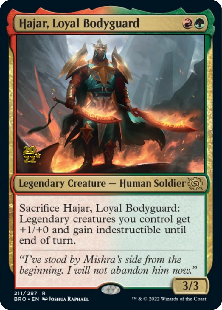 Hajar, Loyal Bodyguard [The Brothers' War Prerelease Promos] | The CG Realm