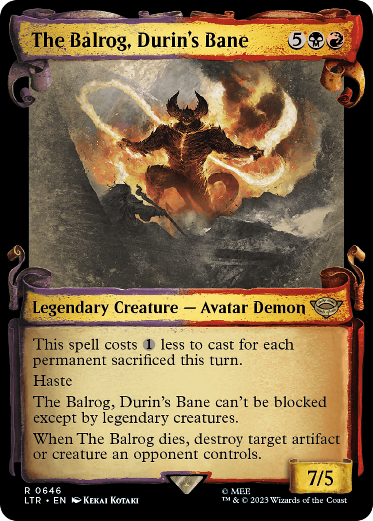 The Balrog, Durin's Bane [The Lord of the Rings: Tales of Middle-Earth Showcase Scrolls] | The CG Realm