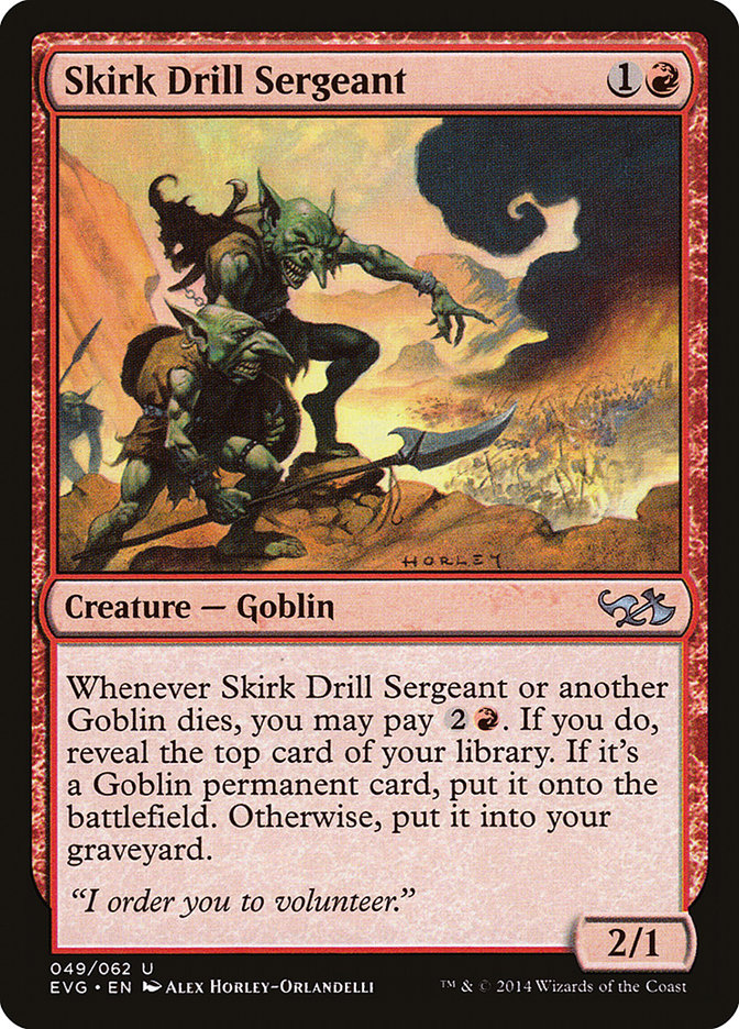 Skirk Drill Sergeant (Elves vs. Goblins) [Duel Decks Anthology] | The CG Realm