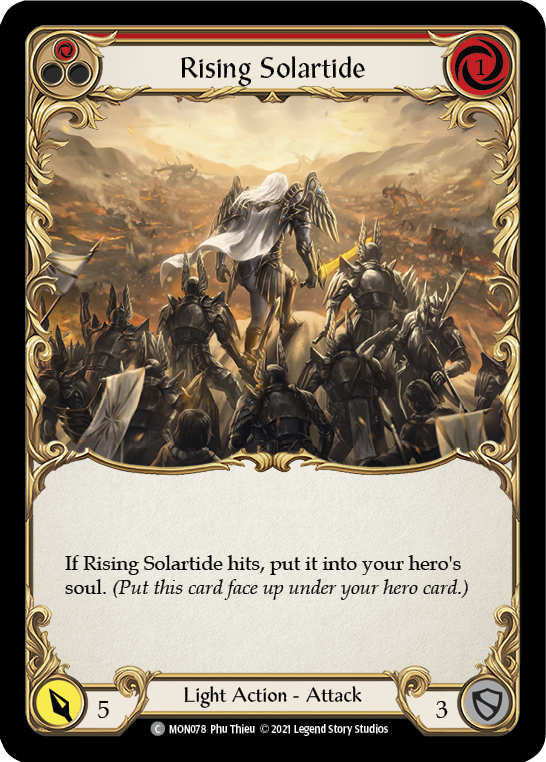 Rising Solartide (Red) [MON078] (Monarch)  1st Edition Normal | The CG Realm