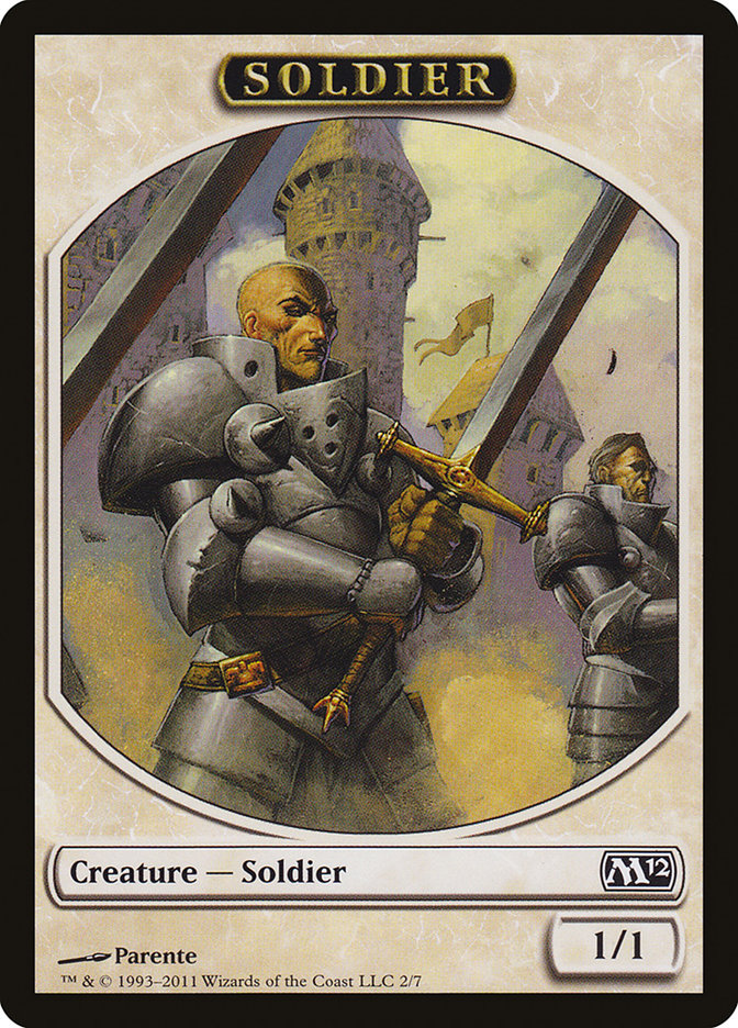 Soldier Token [Magic 2012 Tokens] | The CG Realm