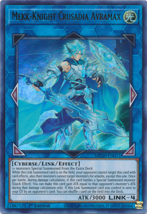 Mekk-Knight Crusadia Avramax [MP20-EN071] Ultra Rare | The CG Realm