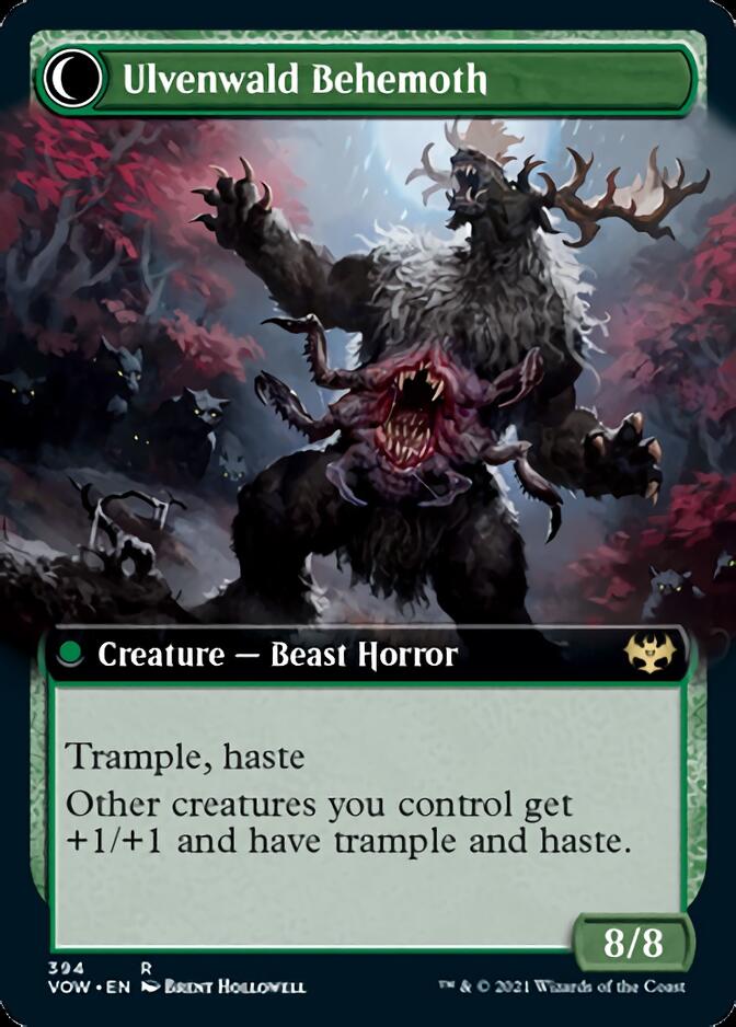 Ulvenwald Oddity // Ulvenwald Behemoth (Extended Art) [Innistrad: Crimson Vow] | The CG Realm