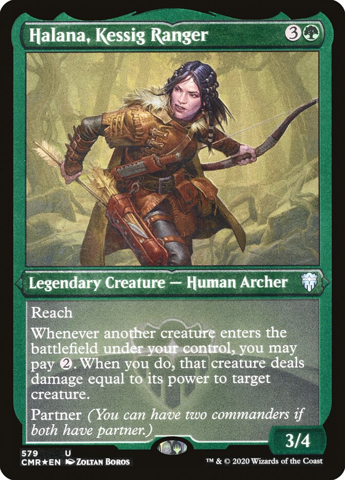 Halana, Kessig Ranger (Foil Etched) [Commander Legends] | The CG Realm