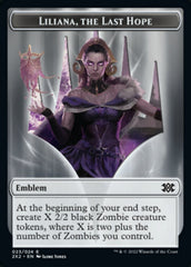 Liliana, the Last Hope Emblem // Spirit (002) Double-Sided Token [Double Masters 2022 Tokens] | The CG Realm