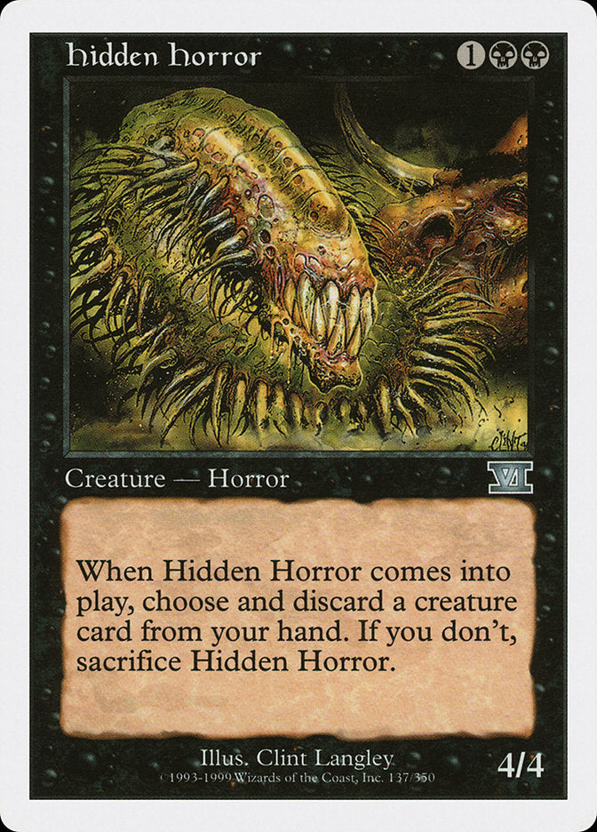 Hidden Horror [Classic Sixth Edition] | The CG Realm