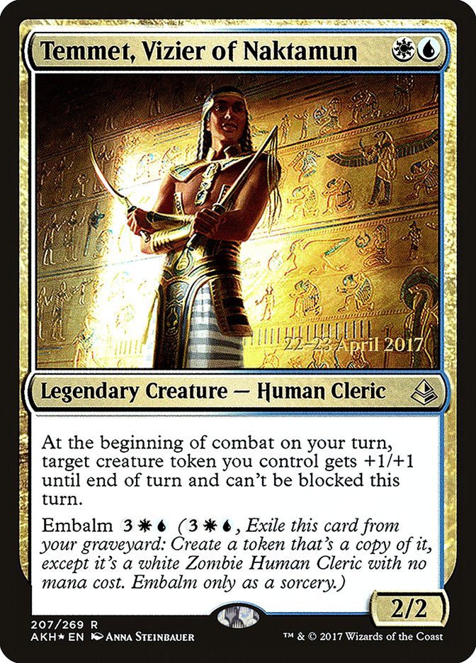 Temmet, Vizier of Naktamun [Amonkhet Prerelease Promos] | The CG Realm