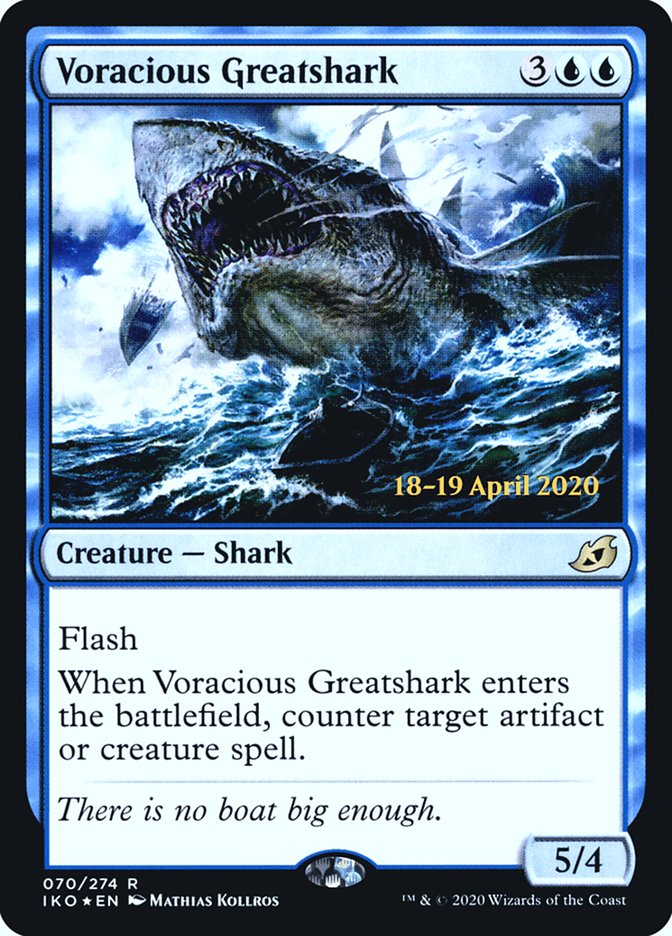 Voracious Greatshark [Ikoria: Lair of Behemoths Prerelease Promos] | The CG Realm