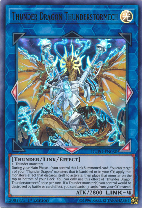 Thunder Dragon Thunderstormech [DUPO-EN030] Ultra Rare | The CG Realm