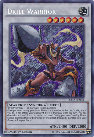 Drill Warrior [LC5D-EN038] Secret Rare | The CG Realm