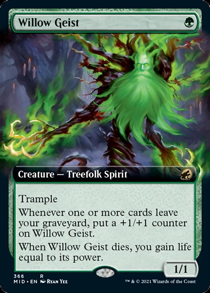 Willow Geist (Extended Art) [Innistrad: Midnight Hunt] | The CG Realm