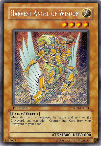 Harvest Angel of Wisdom [STON-EN063] Secret Rare | The CG Realm