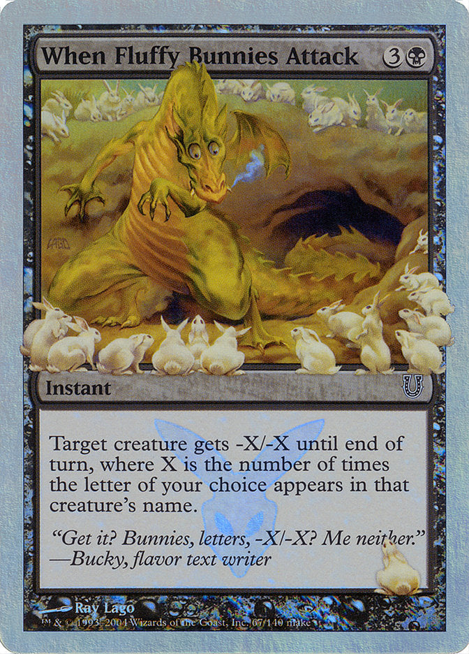 When Fluffy Bunnies Attack (Alternate Foil) [Unhinged] | The CG Realm