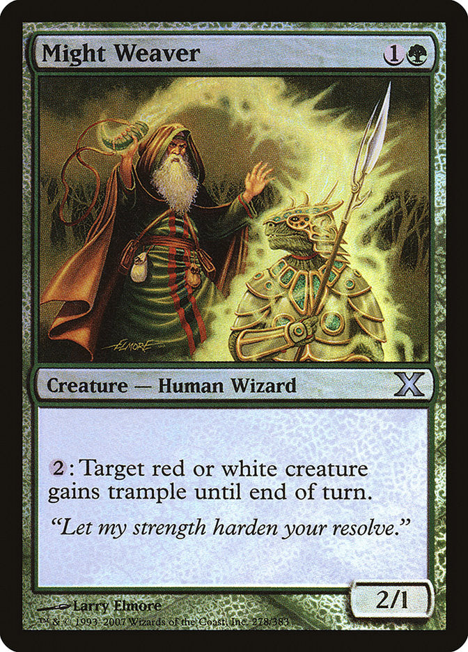 Might Weaver (Premium Foil) [Tenth Edition] | The CG Realm