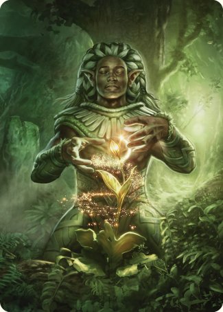 Elvish Mystic Art Card [Commander Masters Art Series] | The CG Realm