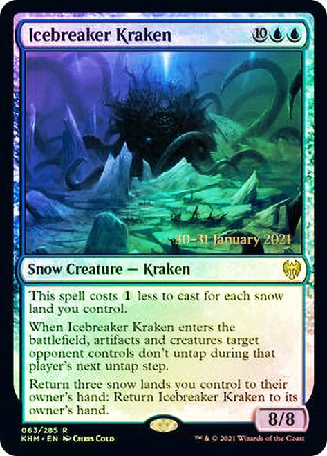 Icebreaker Kraken [Kaldheim Prerelease Promos] | The CG Realm