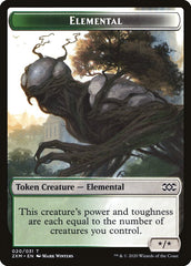 Demon // Elemental Double-Sided Token [Double Masters Tokens] | The CG Realm