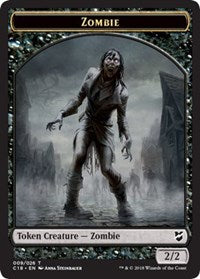 Zombie // Angel Double-Sided Token [Commander 2018 Tokens] | The CG Realm