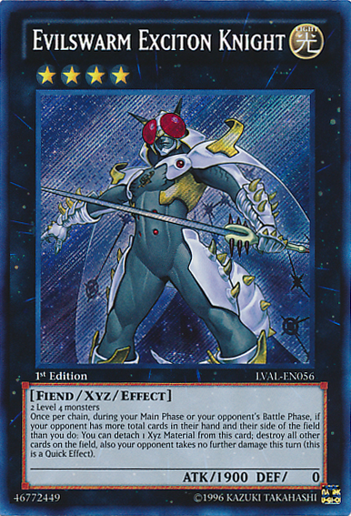 Evilswarm Exciton Knight [LVAL-EN056] Secret Rare | The CG Realm