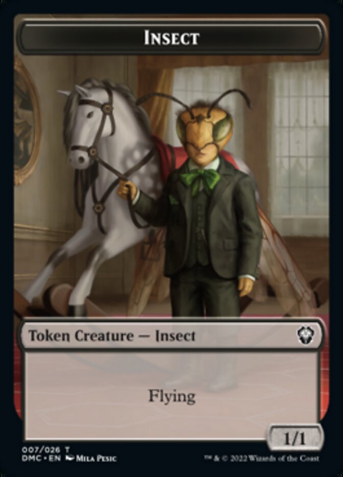 Soldier // Insect Double-Sided Token [Dominaria United Tokens] | The CG Realm