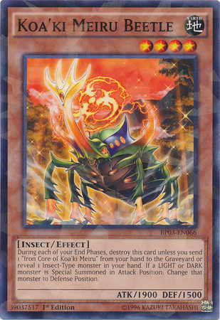 Koa'ki Meiru Beetle [BP03-EN066] Shatterfoil Rare | The CG Realm