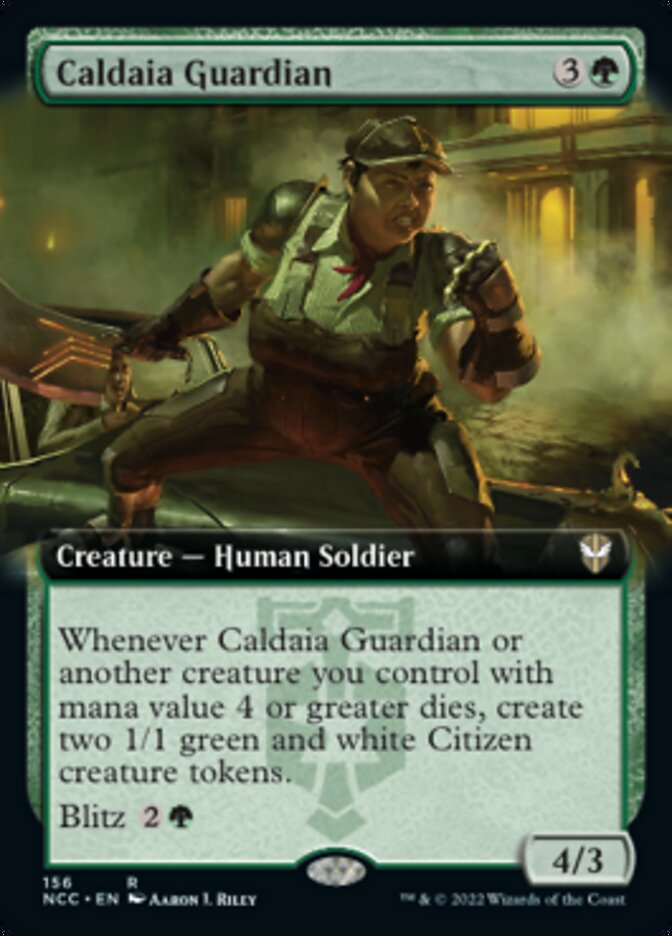 Caldaia Guardian (Extended Art) [Streets of New Capenna Commander] | The CG Realm