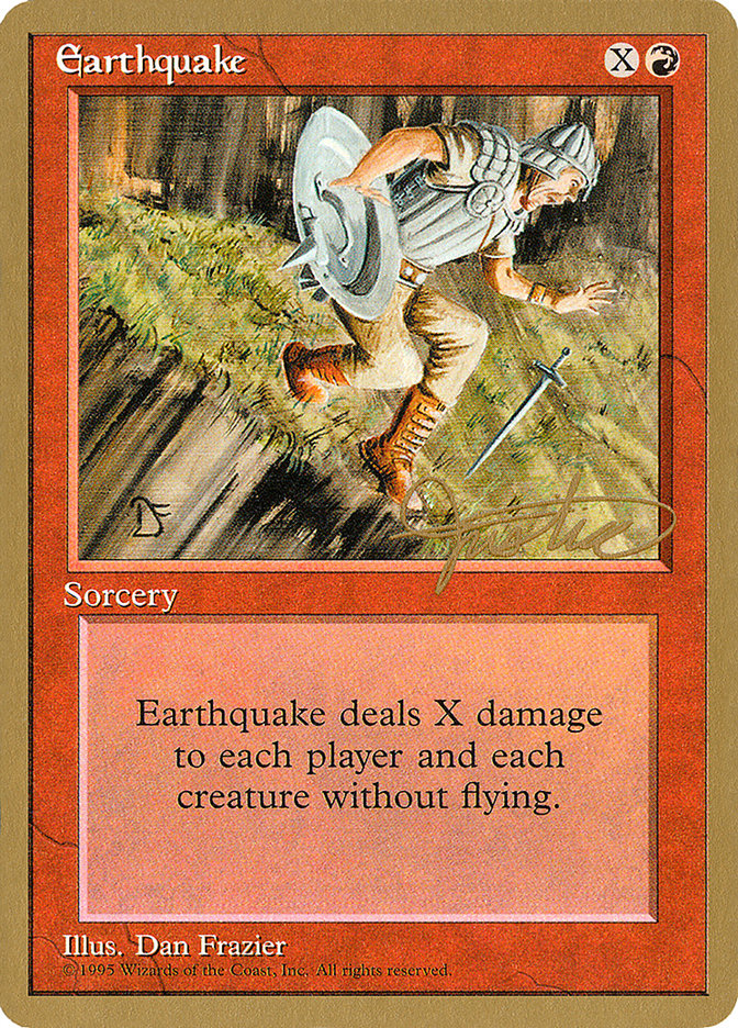 Earthquake (Mark Justice) [Pro Tour Collector Set] | The CG Realm