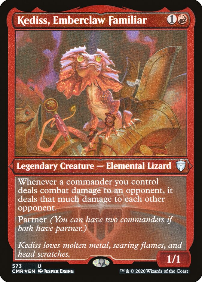 Kediss, Emberclaw Familiar (Etched) [Commander Legends] | The CG Realm