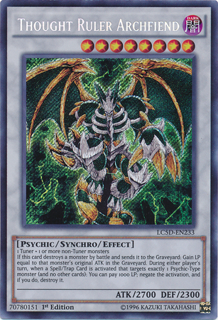 Thought Ruler Archfiend [LC5D-EN233] Secret Rare | The CG Realm