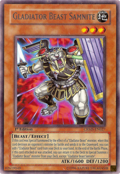 Gladiator Beast Samnite [CRMS-EN027] Rare | The CG Realm