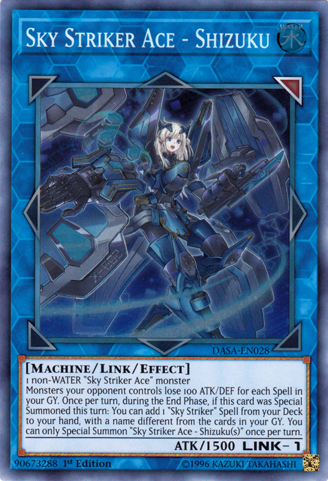 Sky Striker Ace - Shizuku [DASA-EN028] Super Rare | The CG Realm